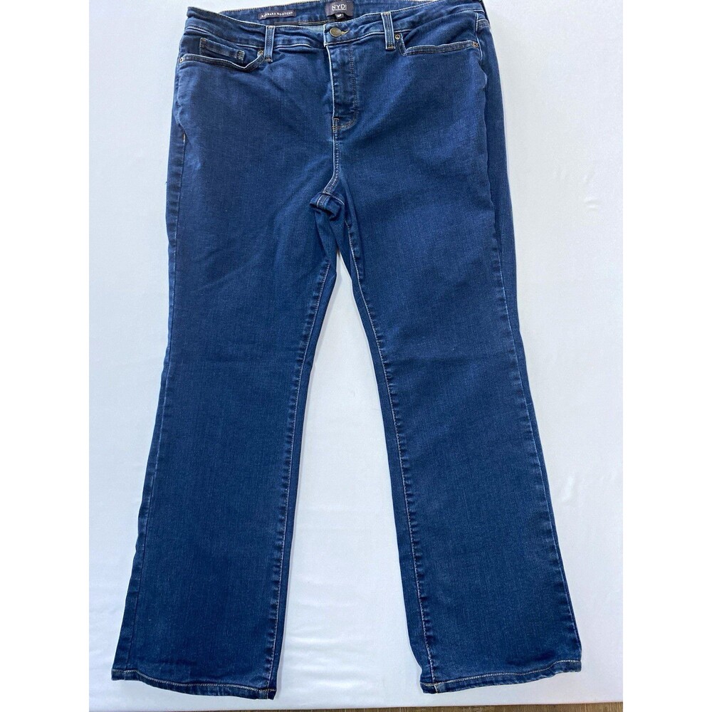 NYDJ Barbara Bootcut Lift Tuck Dark Wash Blue Stretch Jeans Women’s 16P